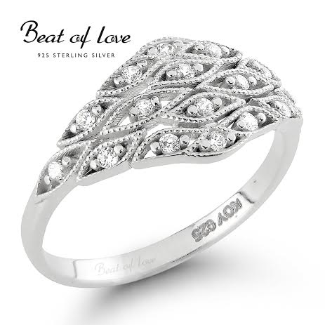 Beat of Love hopeasormukset zirkoneilla